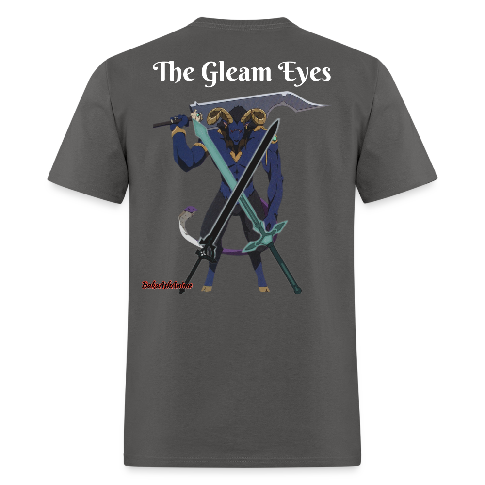 Sword Art Online Kirito vs The Gleam Eyes- T-Shirt - charcoal