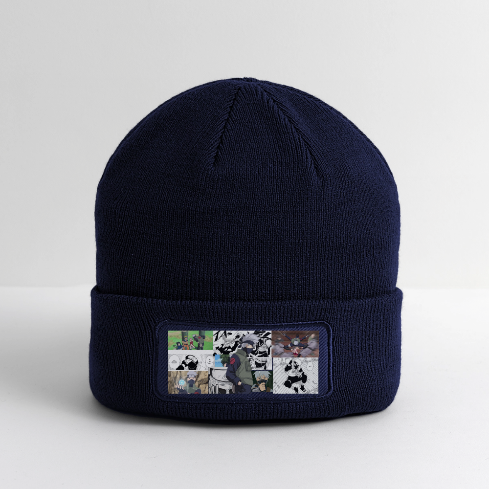 Kakashi Hatake-Patch Beanie - navy