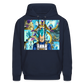 Super Saiyan Blue Vegeta vs Golden Frieza- Hoodie - navy