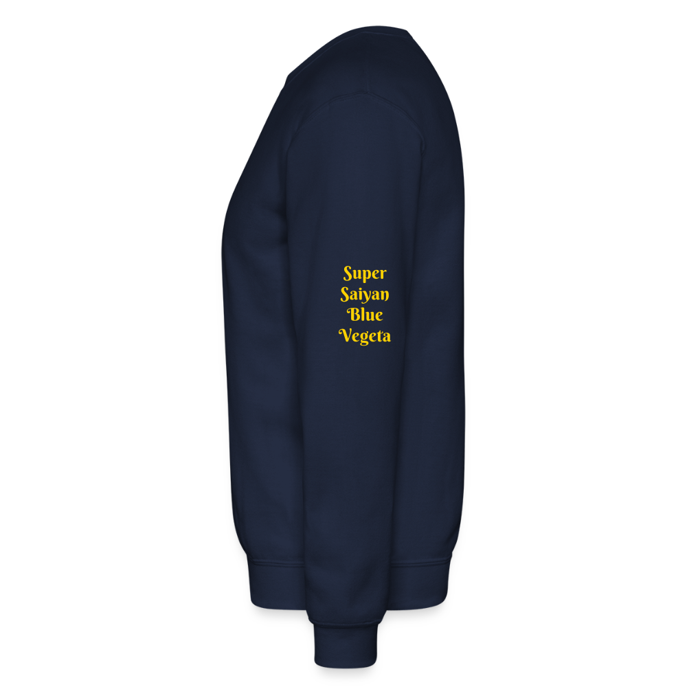 Super Saiyan Blue Vegeta vs Golden Frieza-Crewneck Sweatshirt - navy