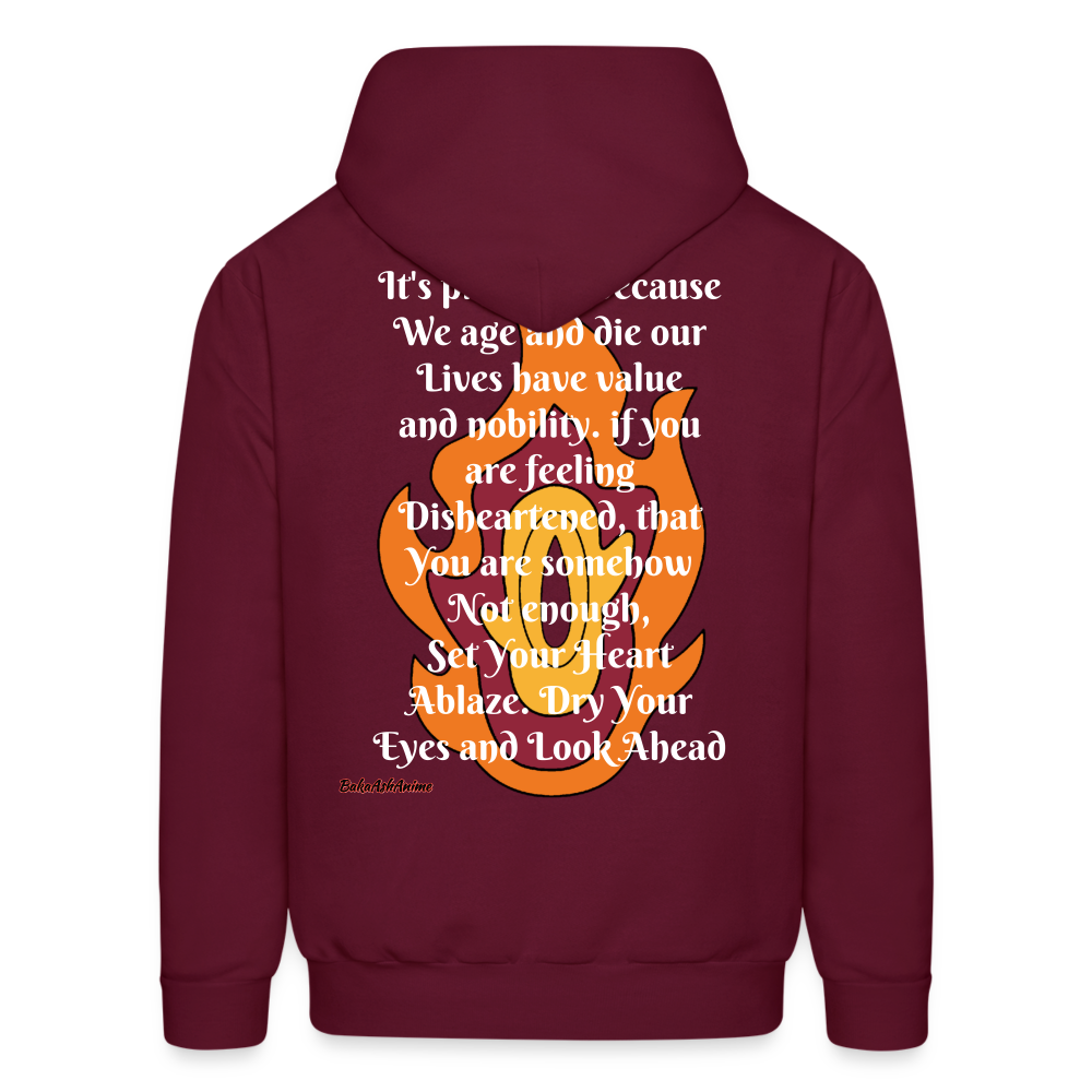 Demon Slayer Kyojuro -Hoodie - burgundy