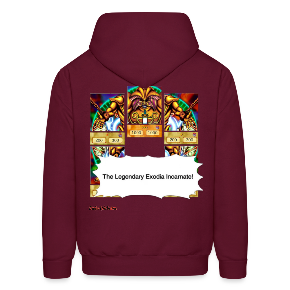 Yami Yugi and Exodia-Men's Hoodie - burgundy