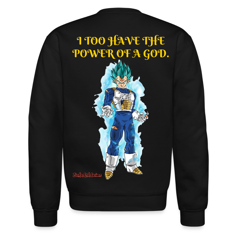 Super Saiyan Blue Vegeta vs Golden Frieza-Crewneck Sweatshirt - black
