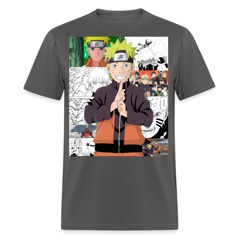 Teen Naruto Uzumaki- T-Shirt - charcoal