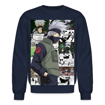 Kakashi Hatake-Crewneck Sweatshirt - navy
