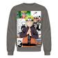 Teen Naruto Uzumaki-Crewneck Sweatshirt - asphalt gray