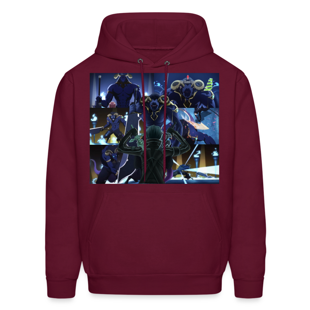 Sword Art Online Kirito vs The Gleam Eyes- Hoodie - burgundy