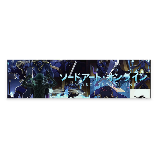 Sword Art Online Kirito vs The Gleam Eyes-Slap Sticker - white matte