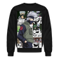 Kakashi Hatake-Crewneck Sweatshirt - black