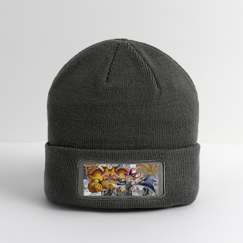 Yami Yugi and Exodia-Patch Beanie - charcoal grey