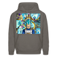 Super Saiyan Blue Vegeta vs Golden Frieza- Hoodie - asphalt gray