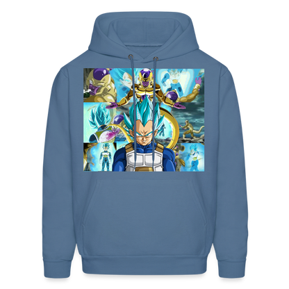 Super Saiyan Blue Vegeta vs Golden Frieza- Hoodie - denim blue