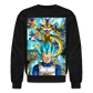 Super Saiyan Blue Vegeta vs Golden Frieza-Crewneck Sweatshirt - black