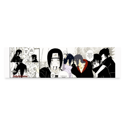 Itachi Uchiha Last Word Slap Sticker - white matte