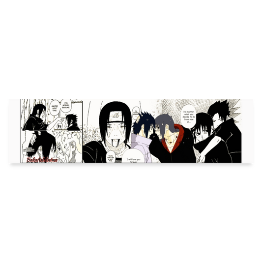 Itachi Uchiha Last Word Slap Sticker - white matte