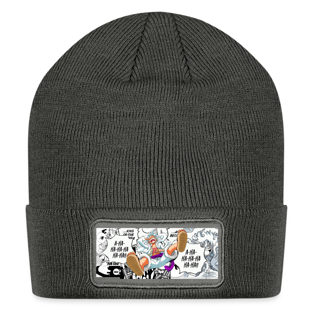 Patch Beanie - Monkey D Luffy - charcoal grey