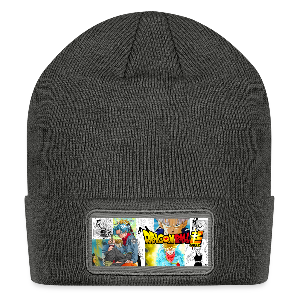 Patch Beanie - Dragon Ball Super Trunks - charcoal grey