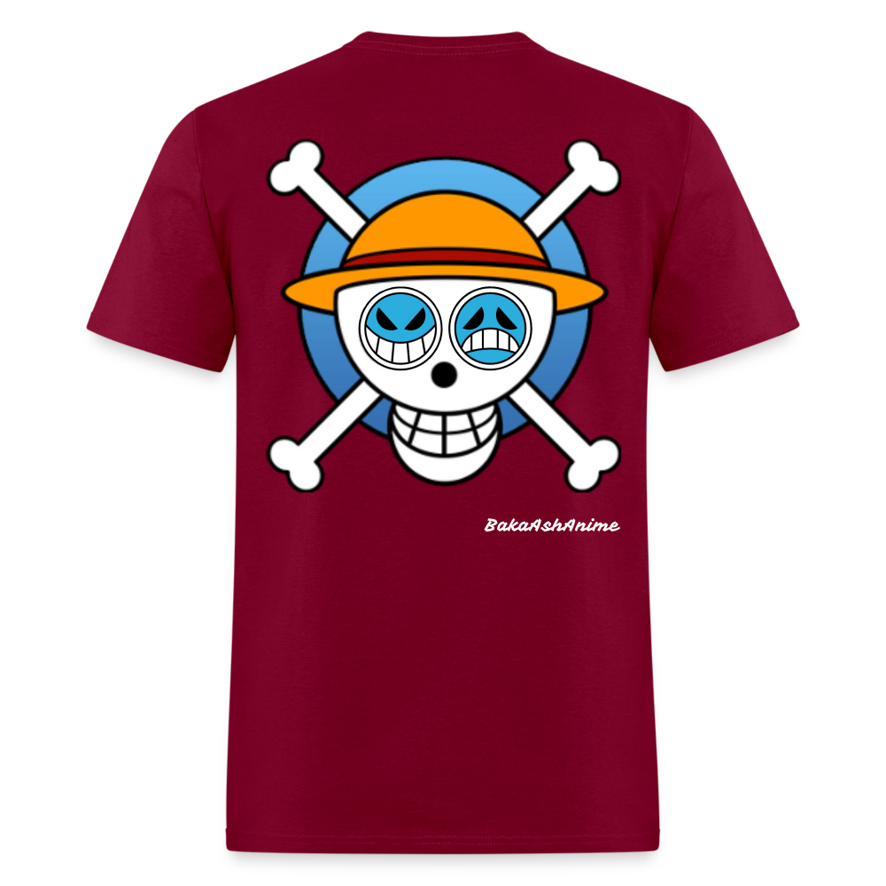 One Piece Brothers-Luffy & Ace-Classic T-Shirt - burgundy