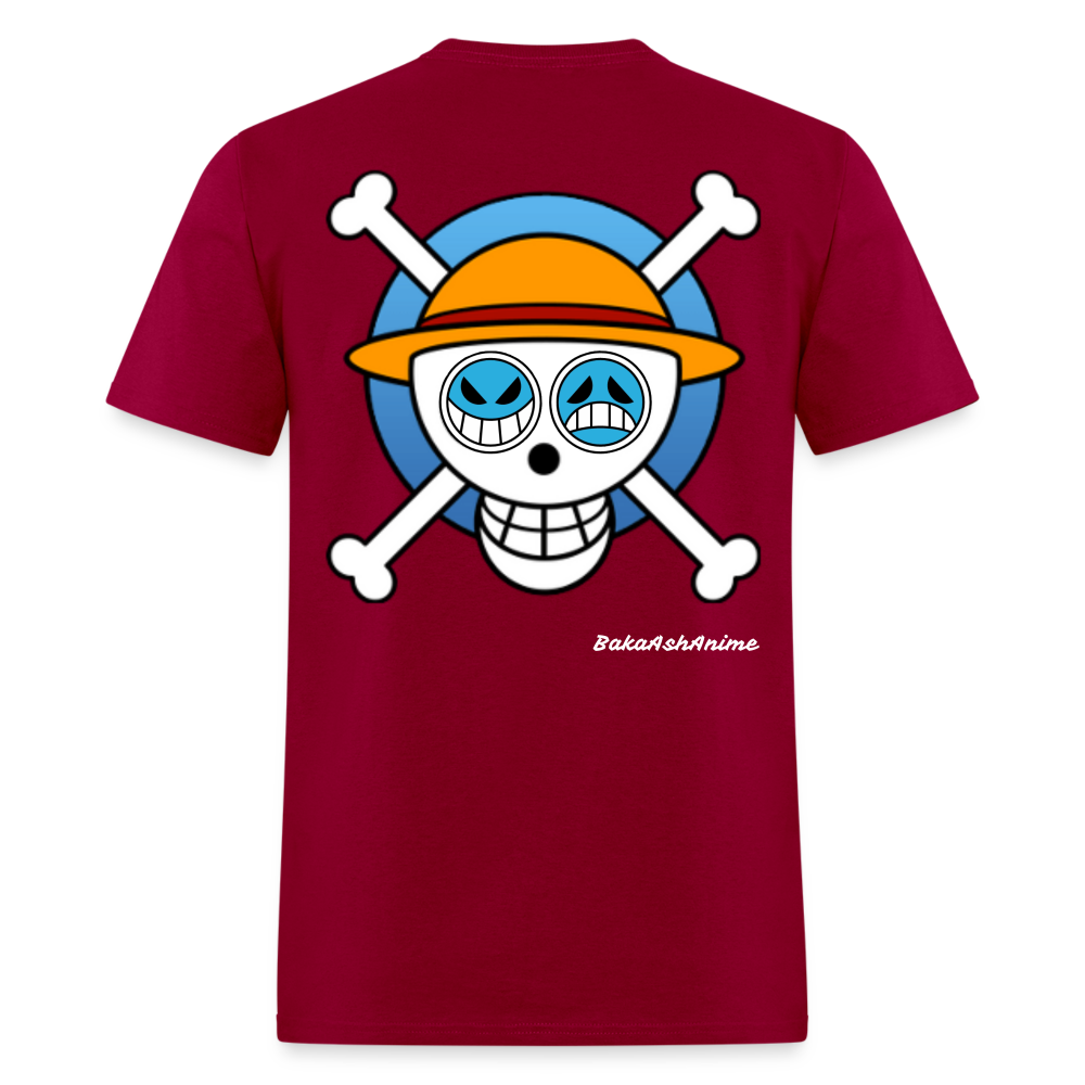 One Piece Brothers-Luffy & Ace-Classic T-Shirt - dark red