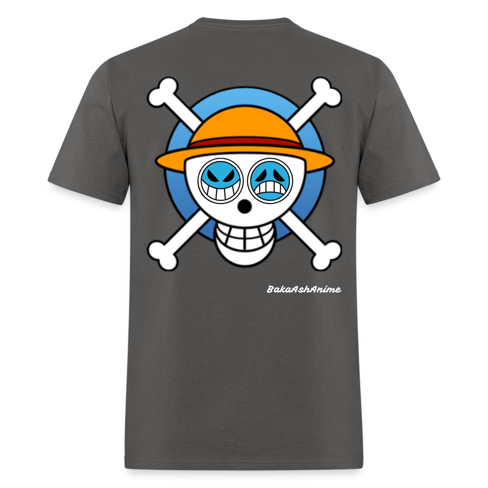 One Piece Brothers-Luffy & Ace-Classic T-Shirt - charcoal