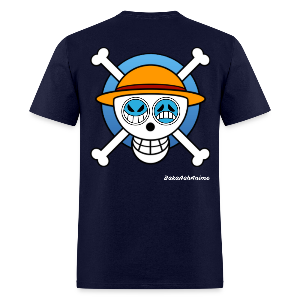 One Piece Brothers-Luffy & Ace-Classic T-Shirt - navy