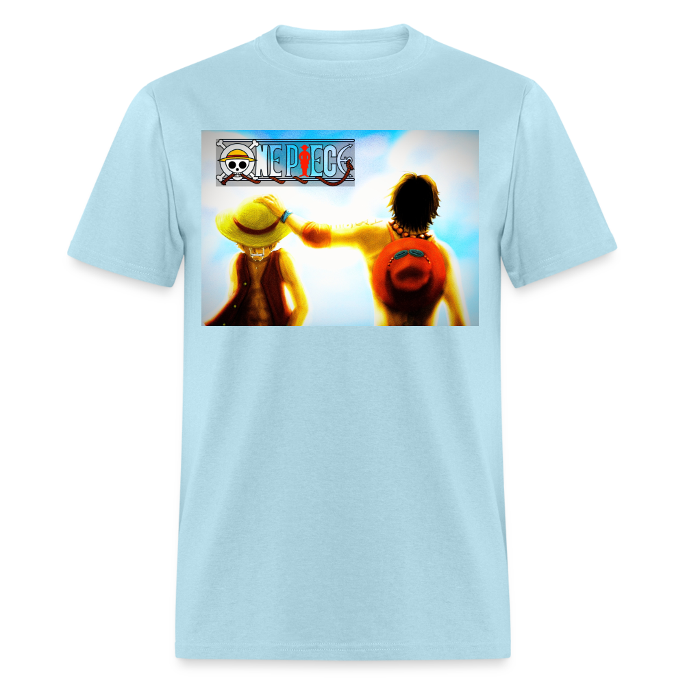 One Piece Brothers-Luffy & Ace-Classic T-Shirt - powder blue